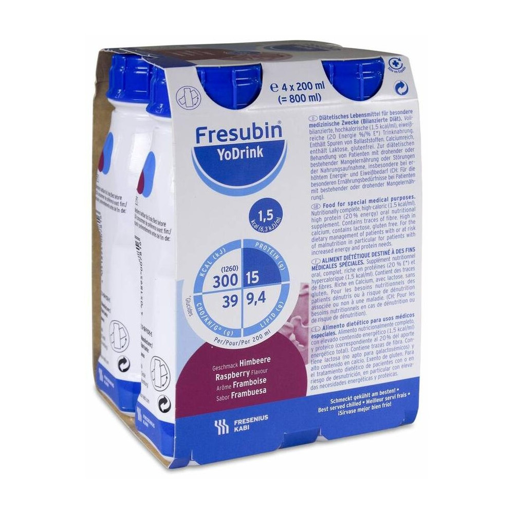 Fresubin Yodrink Frambuesa 4X200Ml