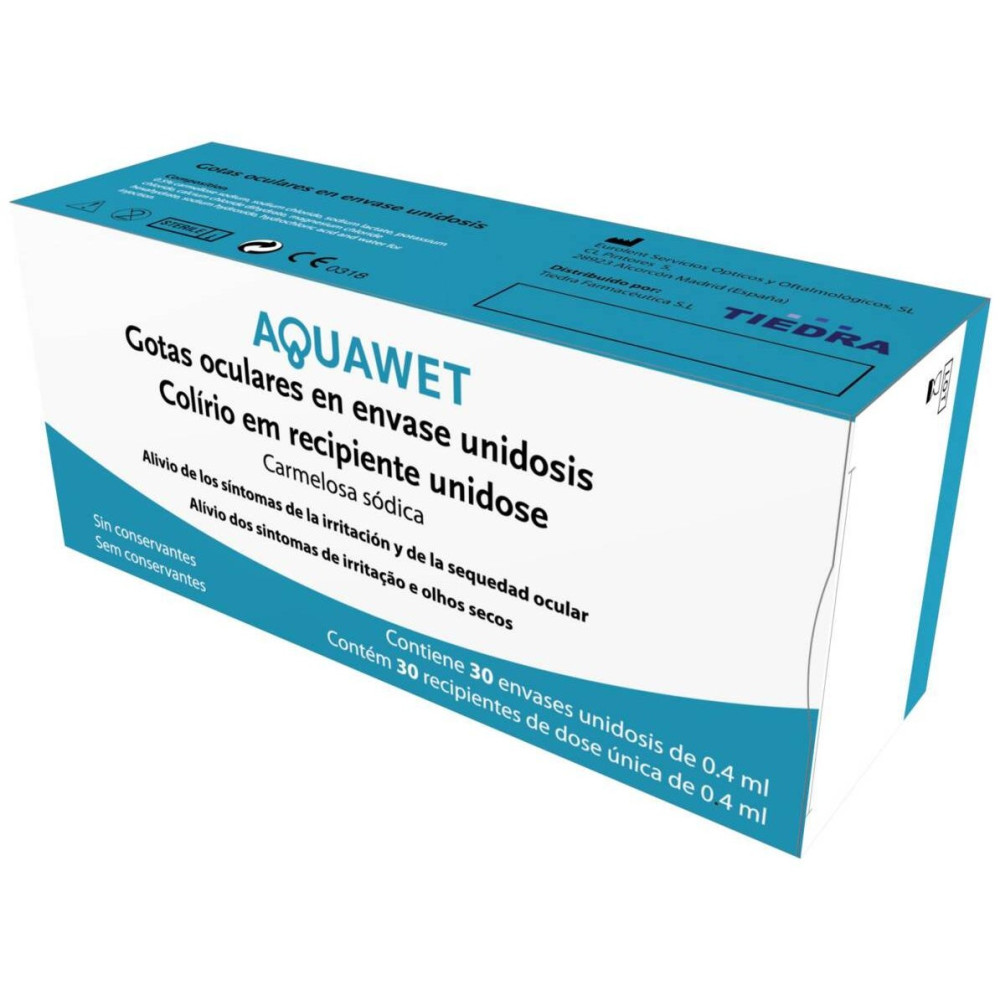 Tiedra Aquawet Gotas Oculares 30 Monodosis