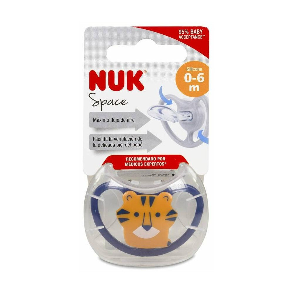 Pack Chupete Space 0-6 Silicona 6Ud Surtidas