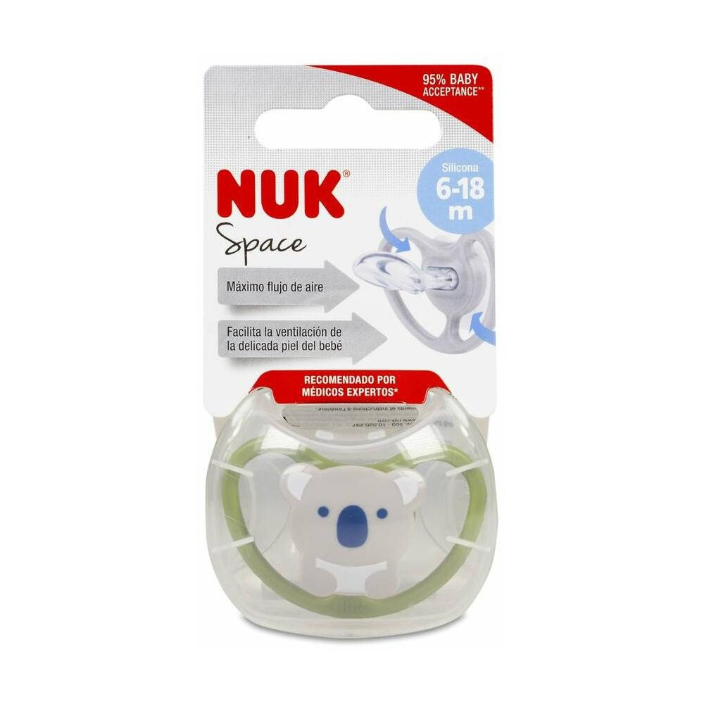 Pack Chupete Space 6-18 Silicona 6Ud Surtidas