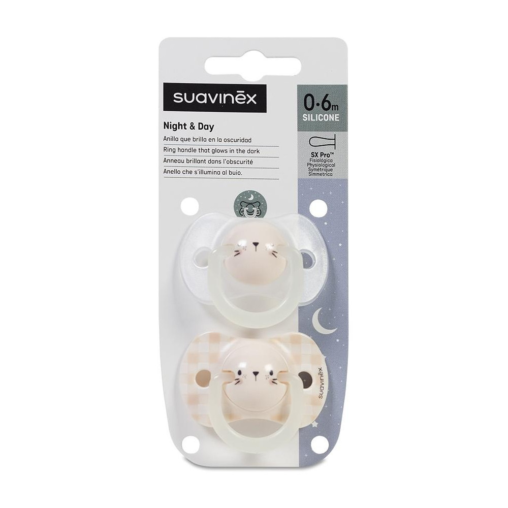 Suavinex Fusion Chupete Fisiológico Silicona 0 A 6 Meses, 2 Ud