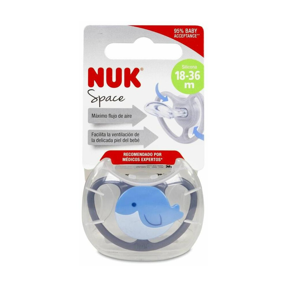 Pack Chupete Space 18-36 Silicona 6Ud Surtidas