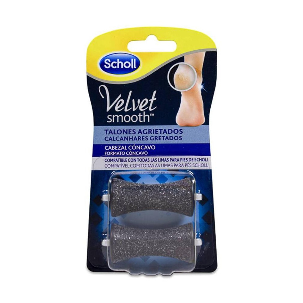 Scholl Velvet Smooth Talones Agrietados Limas De Recambio 2Uds