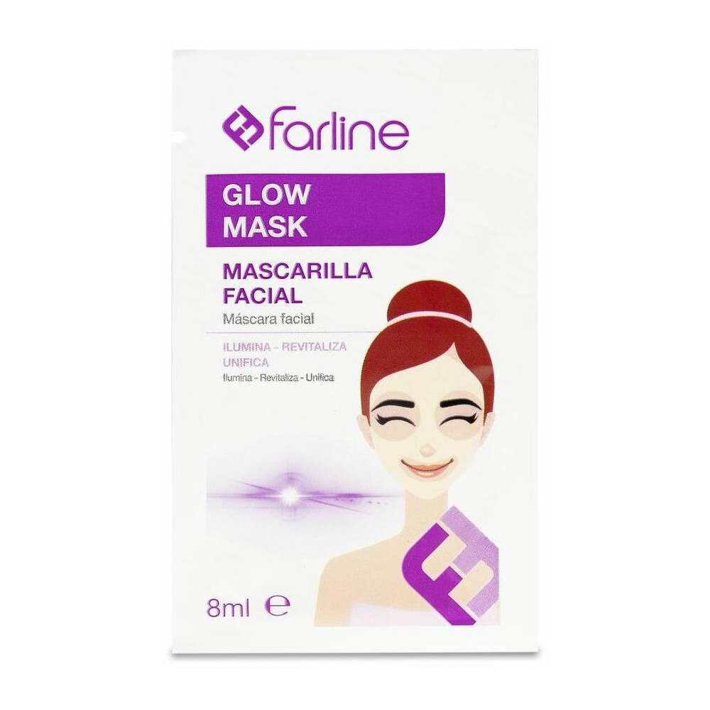 Farline Glow Mask Mascarilla Facial, 10 Uds X 8 Ml