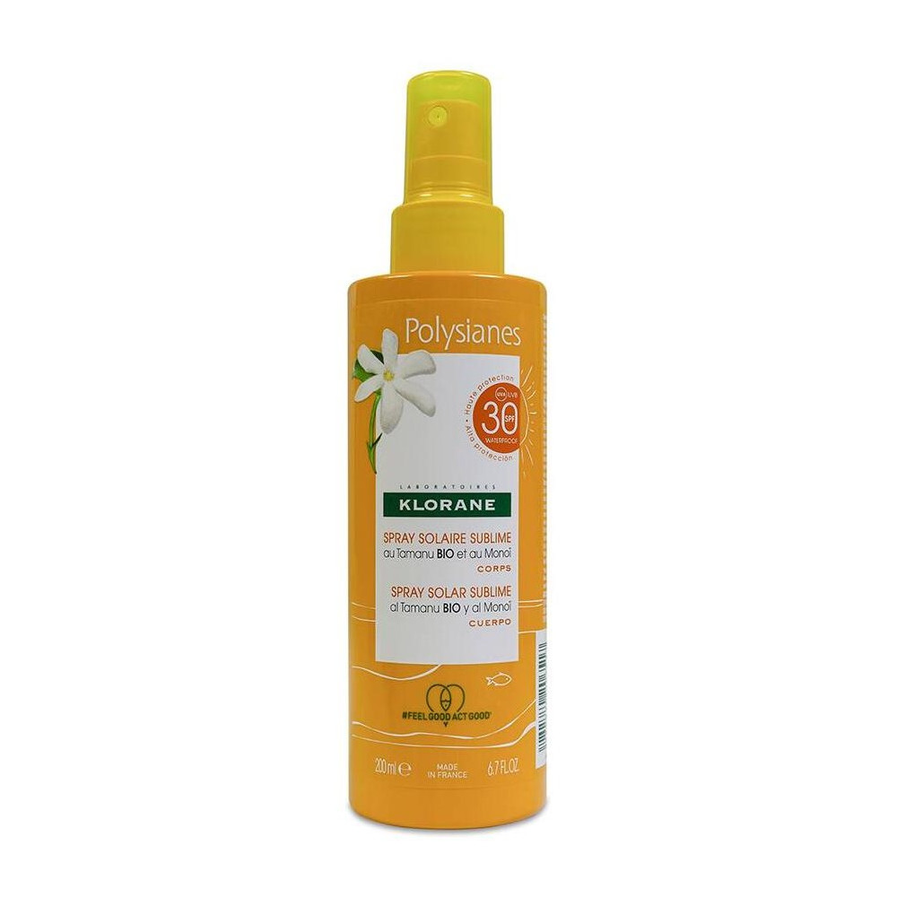 Polysianes Monoï Y Tamanu Bio Spray Solar Corporal Spf30 200 Ml