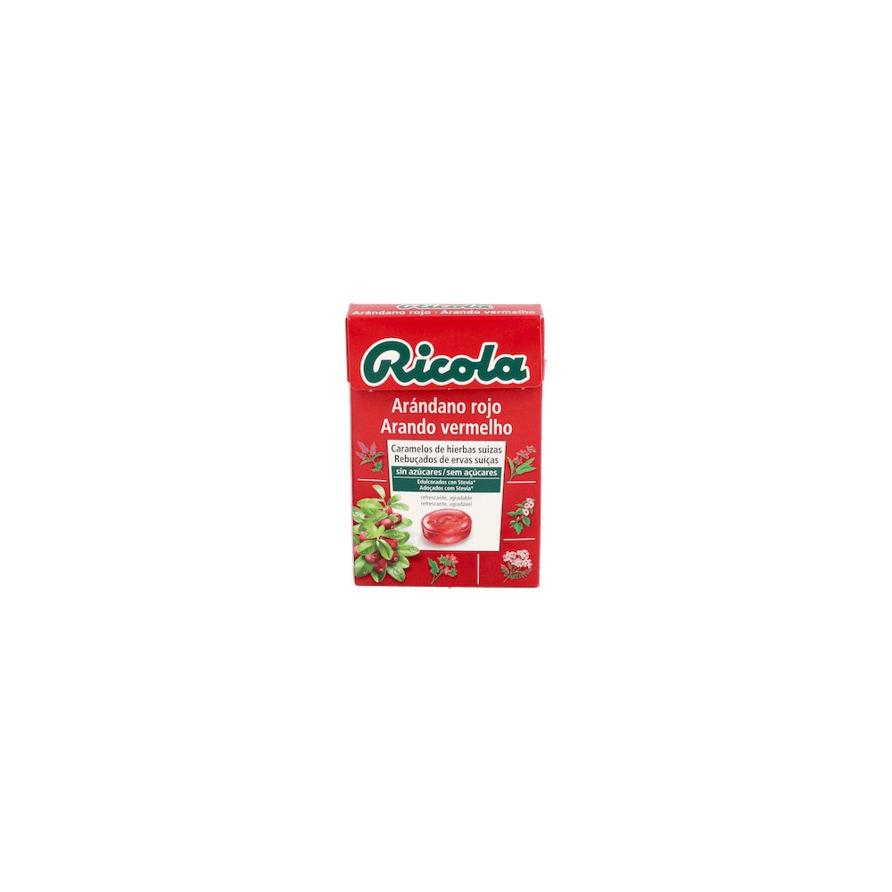 Ricola Caramelos Sin Azúcar De Arándano Rojo, 50 G