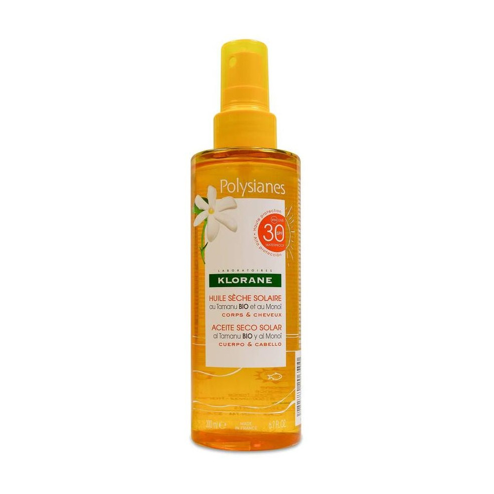 Polysianes Monoï Y Tamanu Bio Aceite Seco Solar Spf30 200 Ml