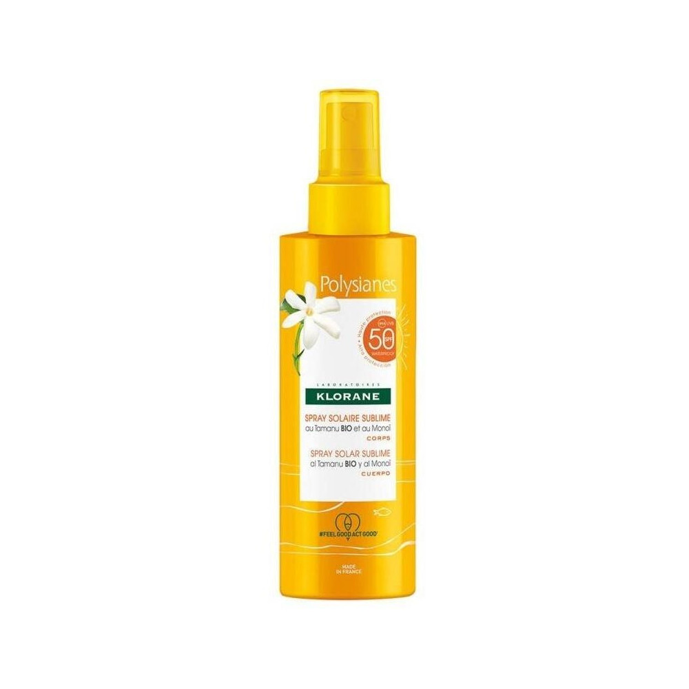 Polysianes Monoï Y Tamanu Bio Spray Solar Corporal Spf50 200 Ml