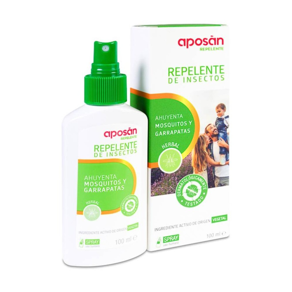Aposán Repelente De Insectos Herbal, 100 Ml