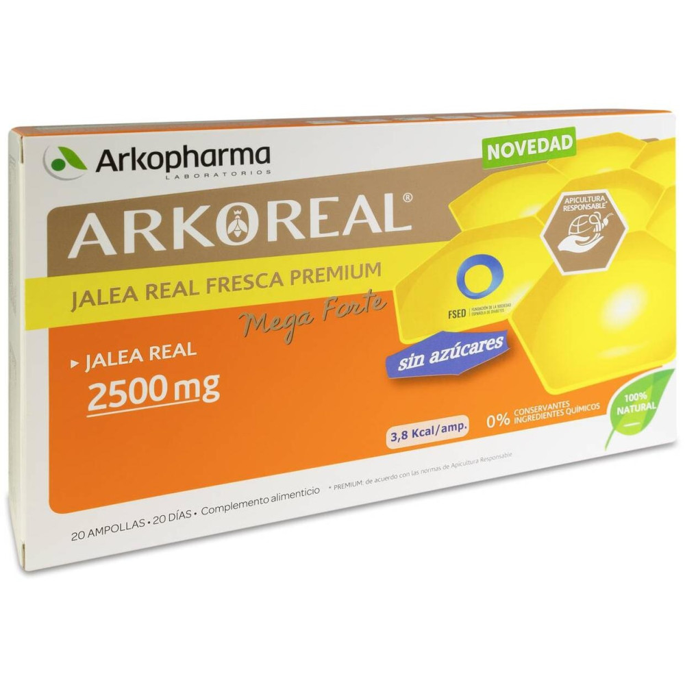 Arkopharma Arkoreal Jalea Real Complemento Alimenticio 20 Ampollas De 2500Mg