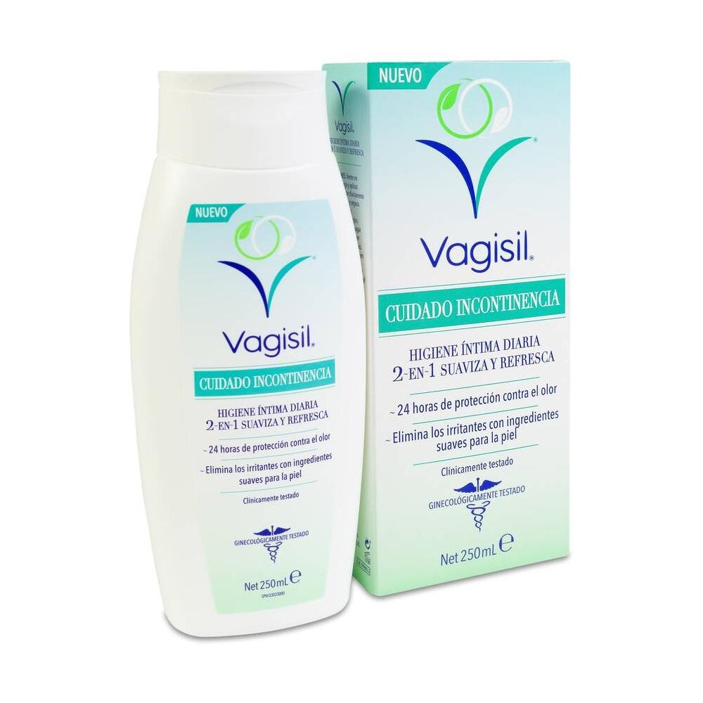 Vagisil Cuidado Incontinencia Higiene Íntima 2 En 1 Suaviza Y Refresca 250Ml
