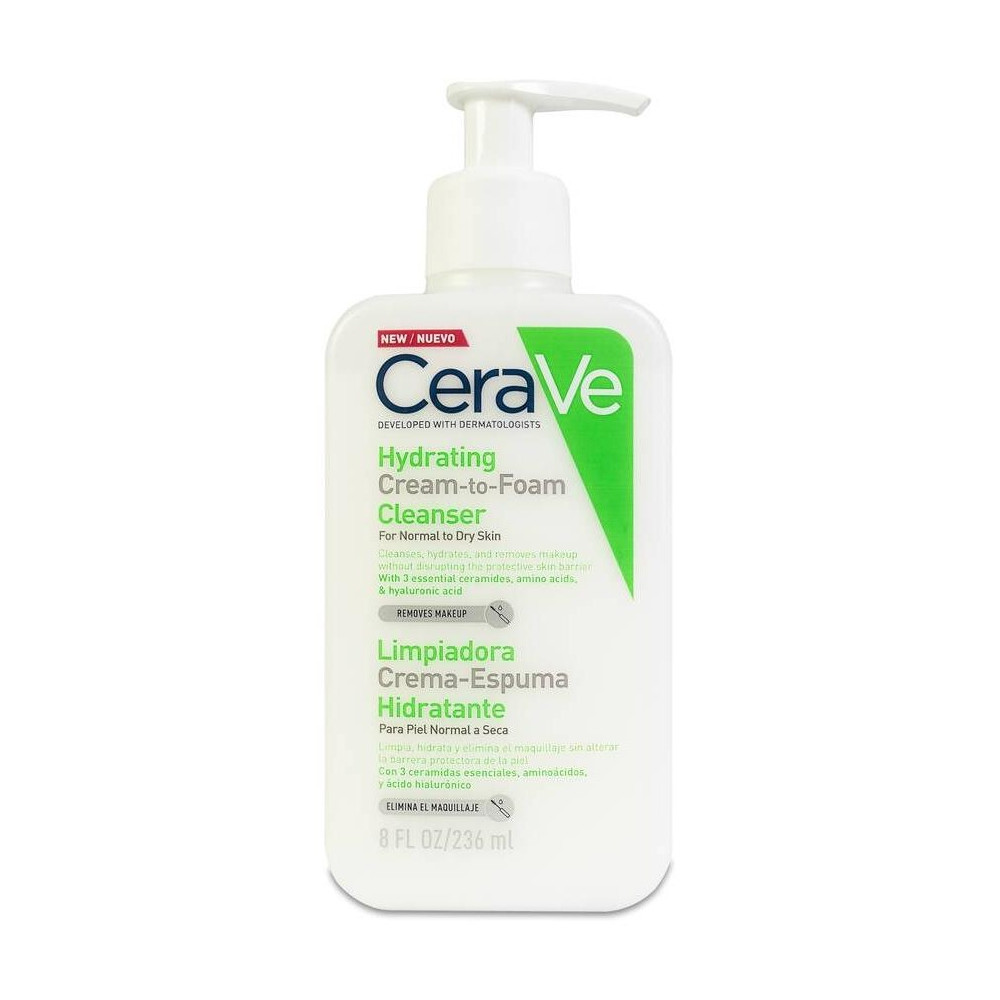 Hydrating Cream-To-Foam Cleanser For Normal To Dry Skin 236 Ml