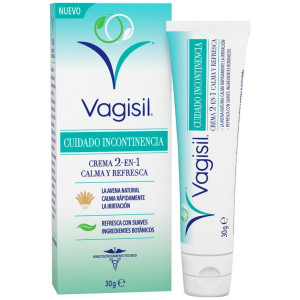 Vagisil Cuidado Incontinencia Crema 2-En-1 Calma Y Refresca 30G