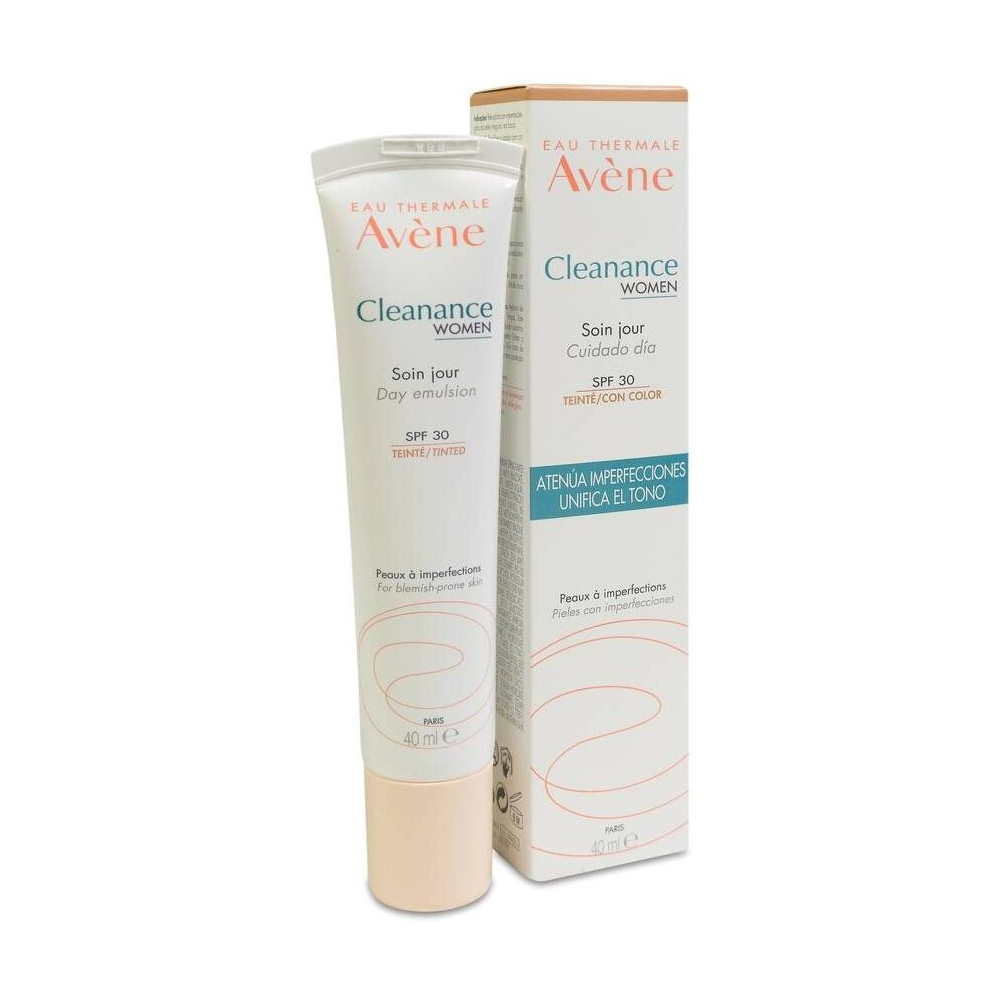 Avène Cleanance Women Cuidado De Día Con Color Spf30+, 40 Ml
