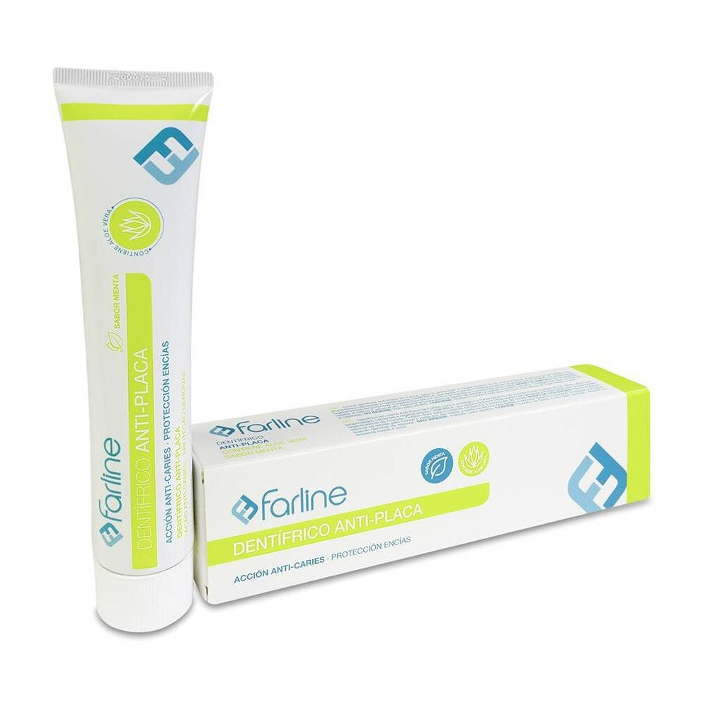 Farline Dentífrico Antiplaca Menta Y Aloe Vera, 125 Ml