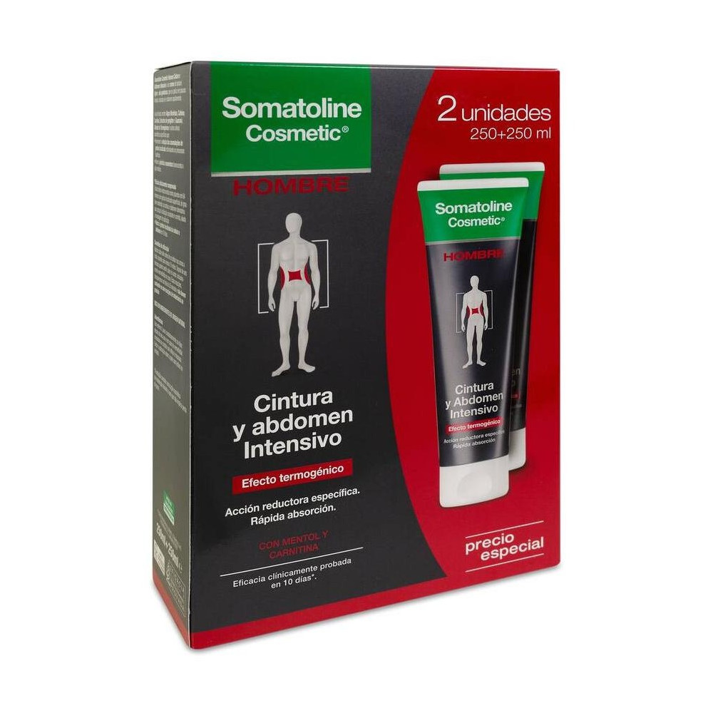 Hombre Cintura Y Abdomen Reductor Intensivo Lote 2 X 250 Ml