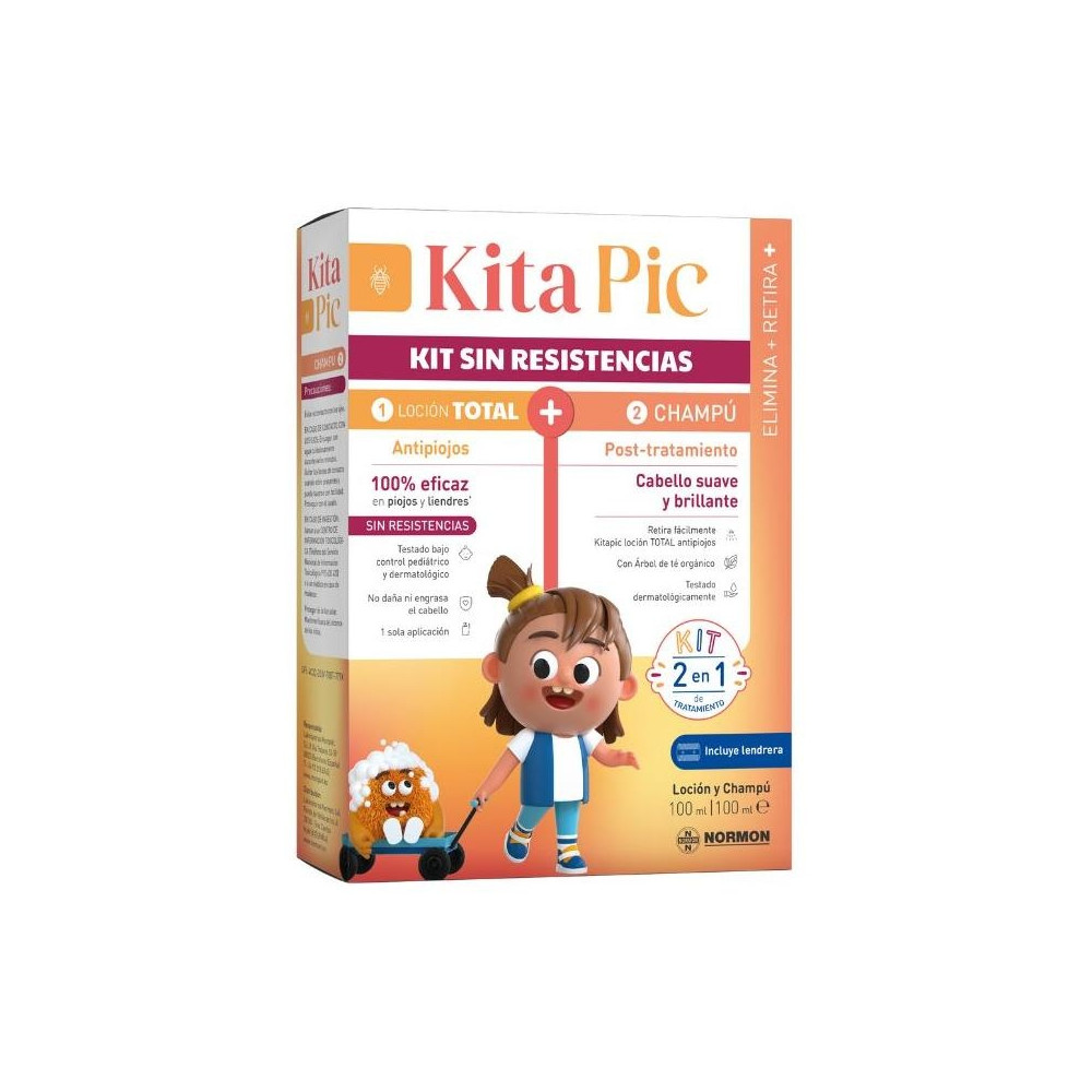 Kitapic Kit Trat Total 100Ml + 100Ml + Lendrera