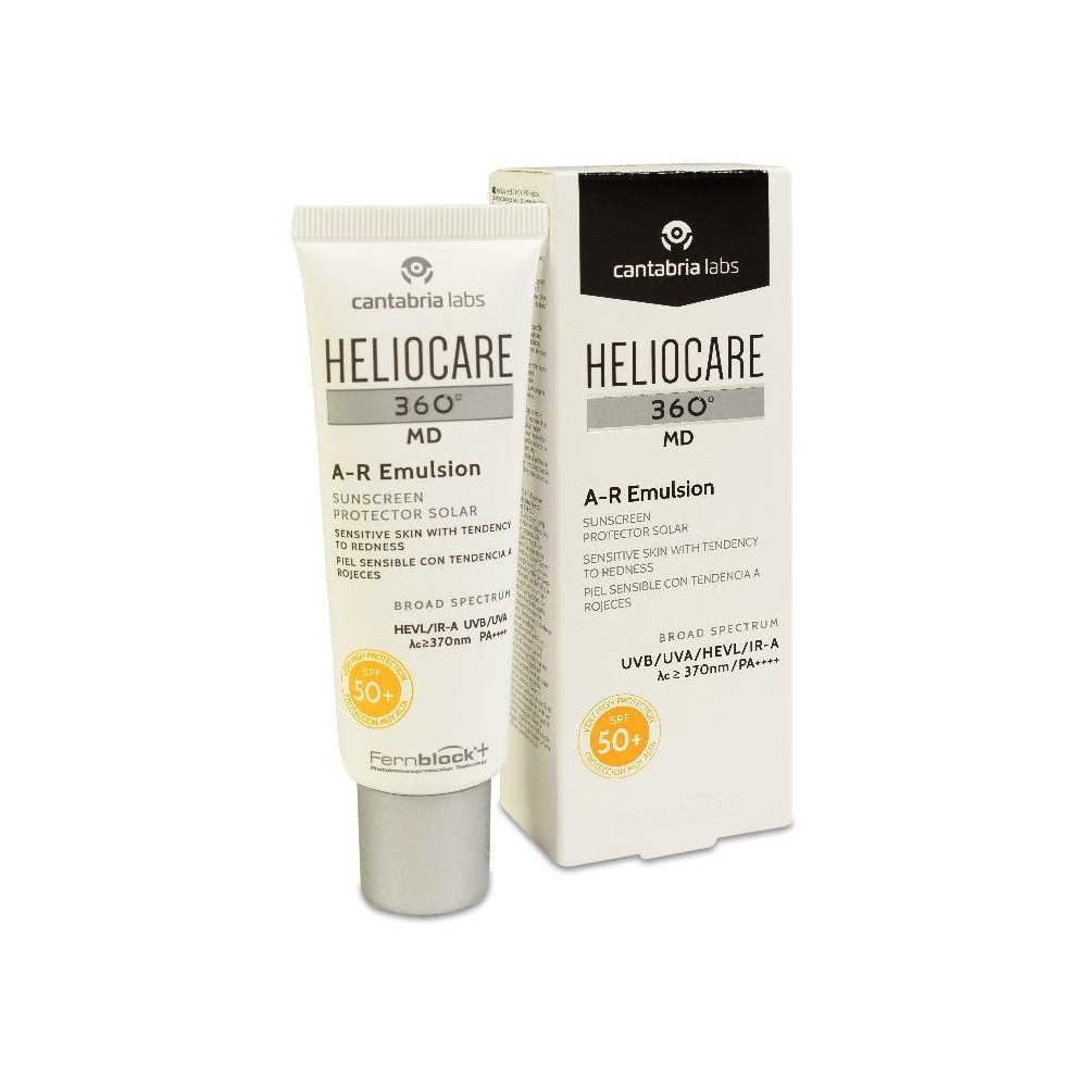 Heliocare 360 Md Ar Emulsión Solar Piel Sensible Con Tendencia A Rojeces Spf50+, 50 Ml