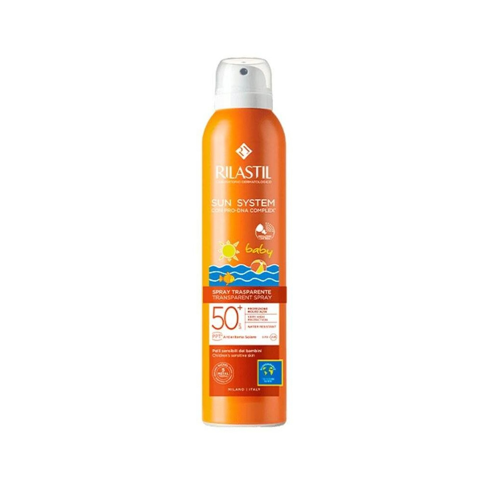 Rilastil Sun System Baby Spray Vaporizador Transparente Spf50+, 200 Ml