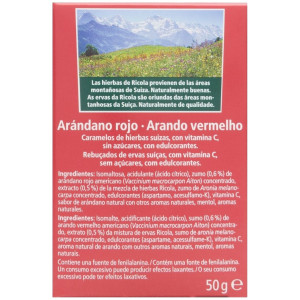 Ricola Caramelos Sin Azúcar De Arándano Rojo, 50 G