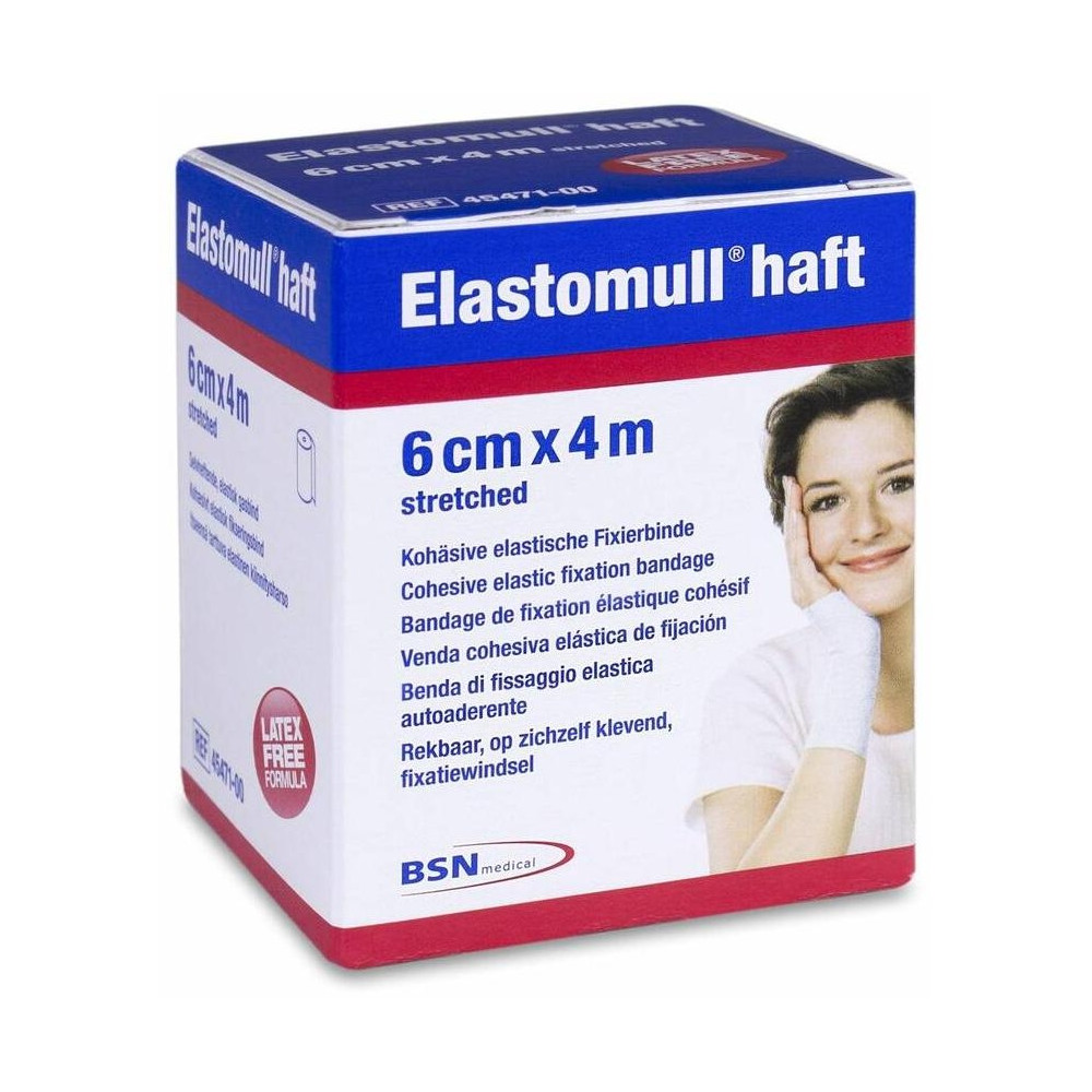 Leukoplast Elastomull Haft 6 Cm X 4 M, 1 Ud