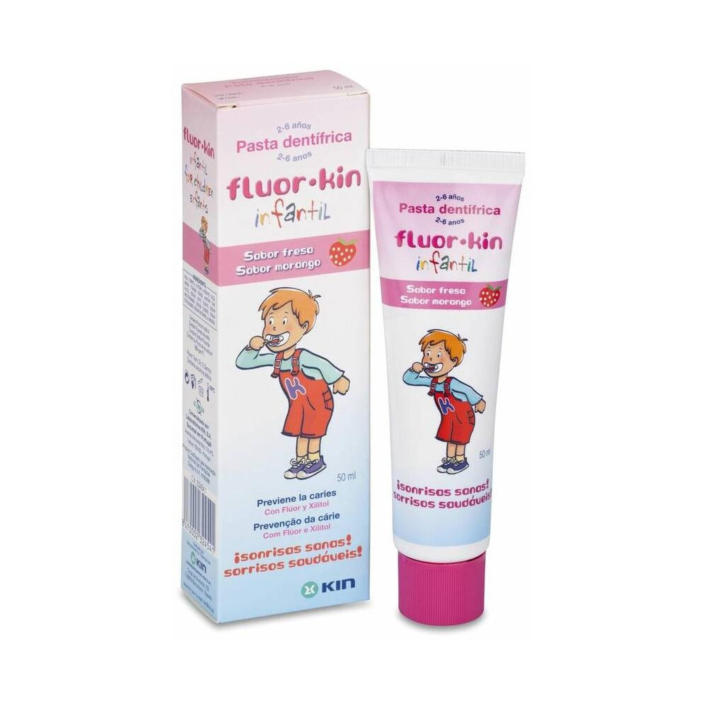 Fluor Kin Pasta Dental Infan Fresa 2-6 Años 50Ml