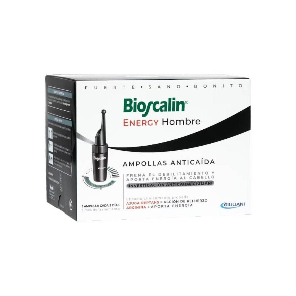 Boiron Bioscalin Energy Hombre Ampollas Anticaída, 10 Ampollas