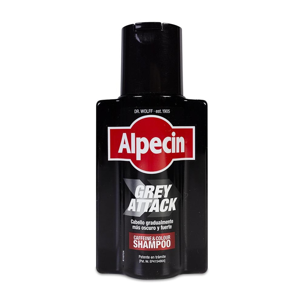 Alpecin Grey Attack Champú Anticaída Cafeína Y Color, 200 Ml