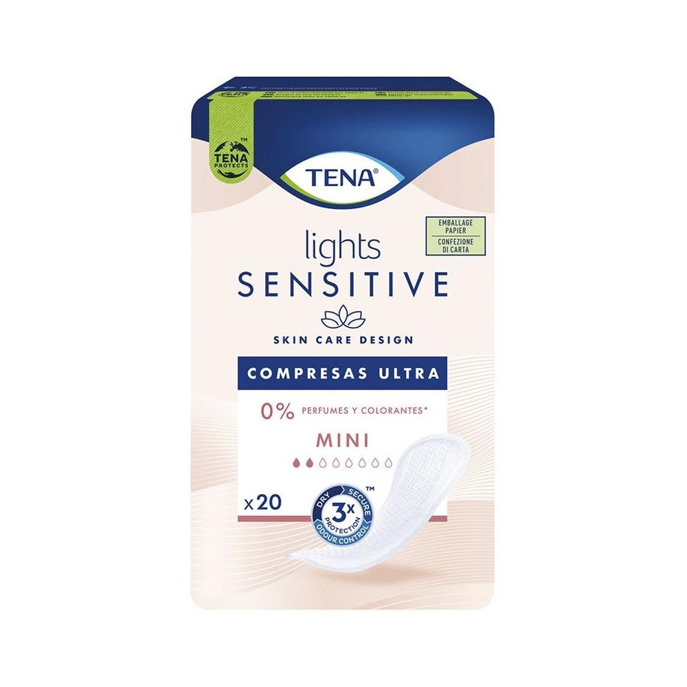 Tena Lights Sensitive Protegeslip Mini 20 Unidades