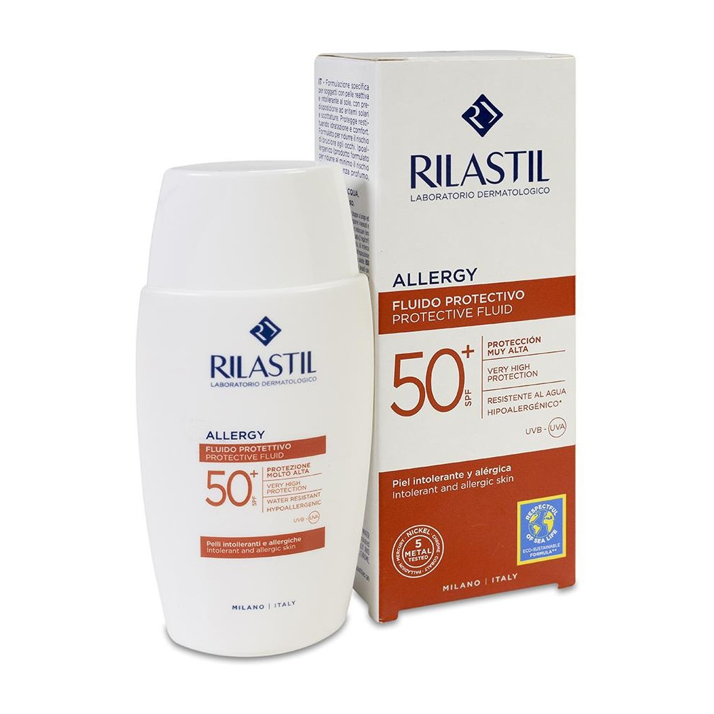Rilastil Sun System Allergy Fluido Solar Facial Spf50+, 50 Ml