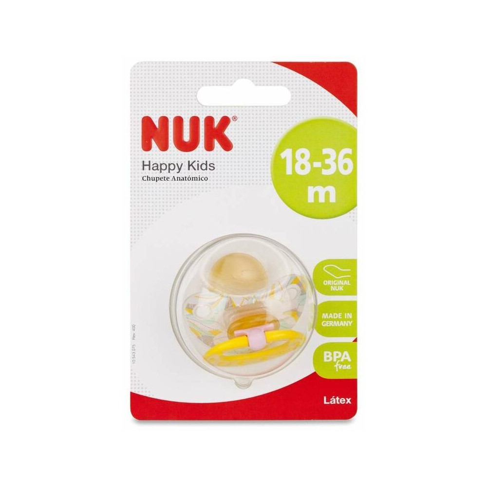 Nuk® Chupete Dia Anatómico Tetina Látex Talla 3 1Ud