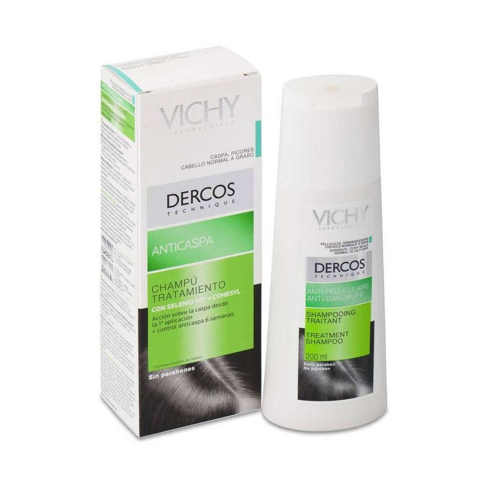 Dercos Anti-Pelliculaire Gras Shampooing Traitant 200 Ml