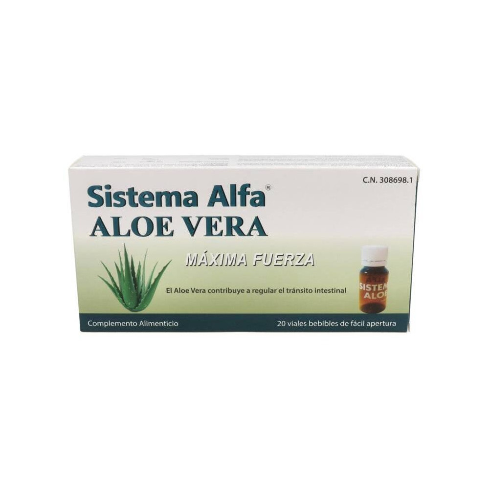 Sistema Alfa Aloe Vera Máxima Fuerza Ampollas, 20 X 10 Ml