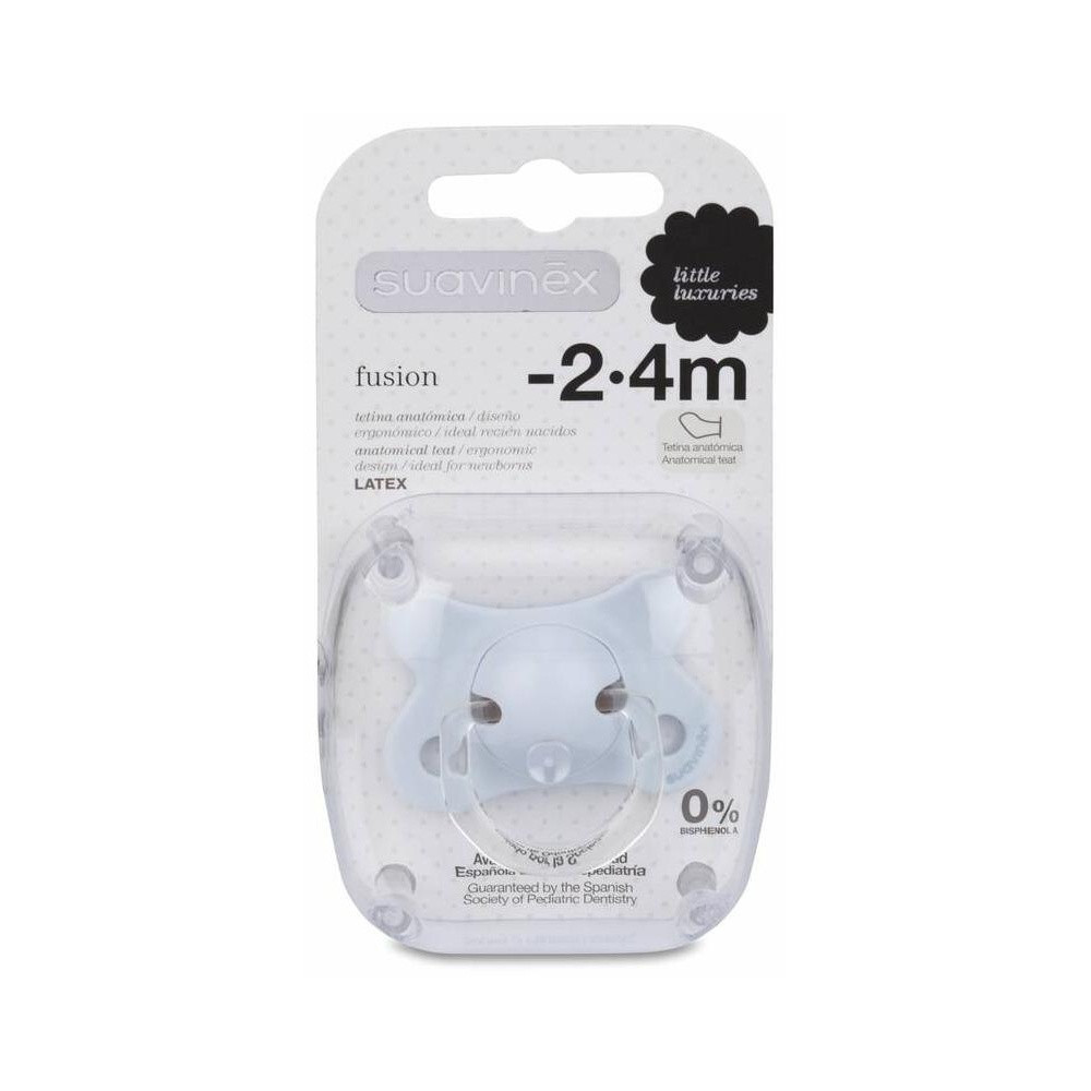 Suavinex Chupete Fusión Látex Anatómica -2 A 4 Meses, 1 Ud