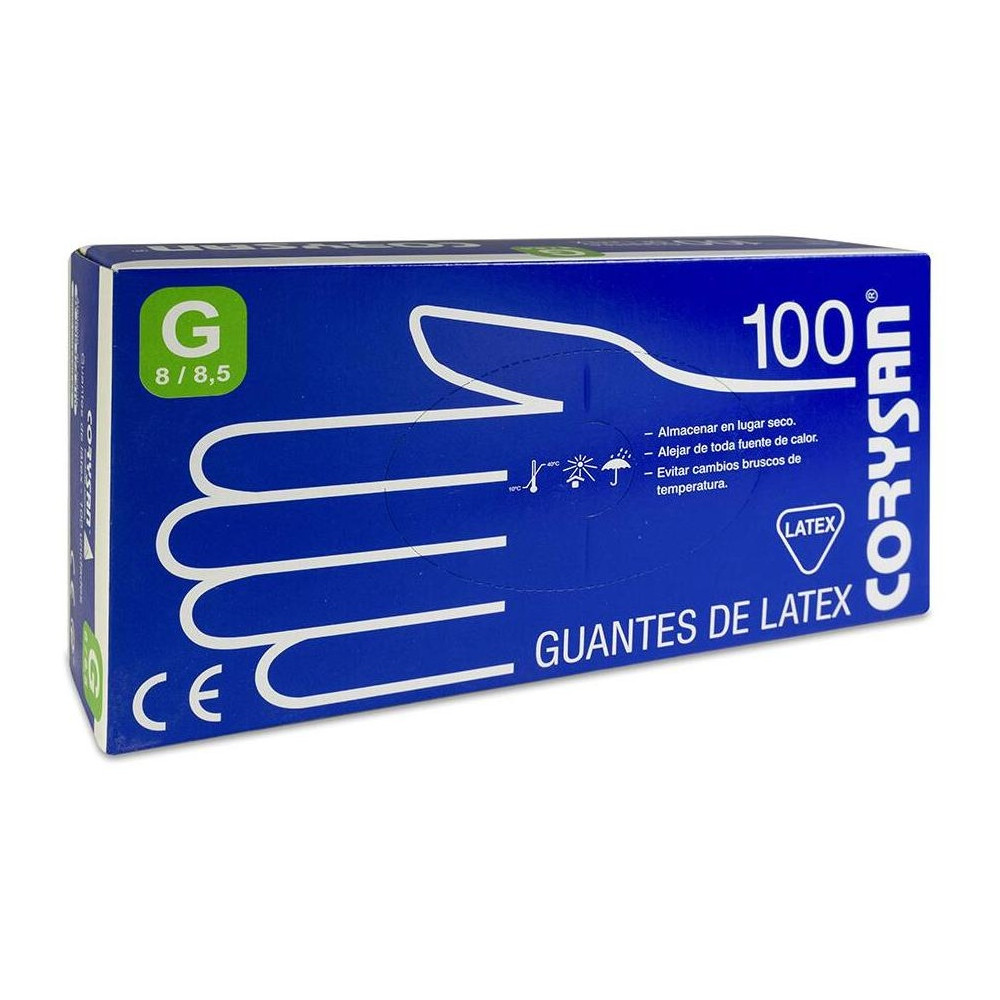 Corysan Guantes Látex Talla Grande 100Uds