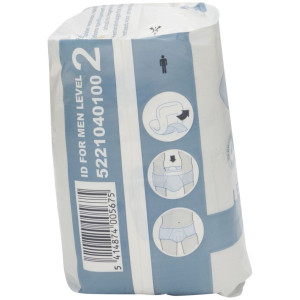 Id For Men Level 2 Protectores Para Incontinencia Ligera, 10 Unidades