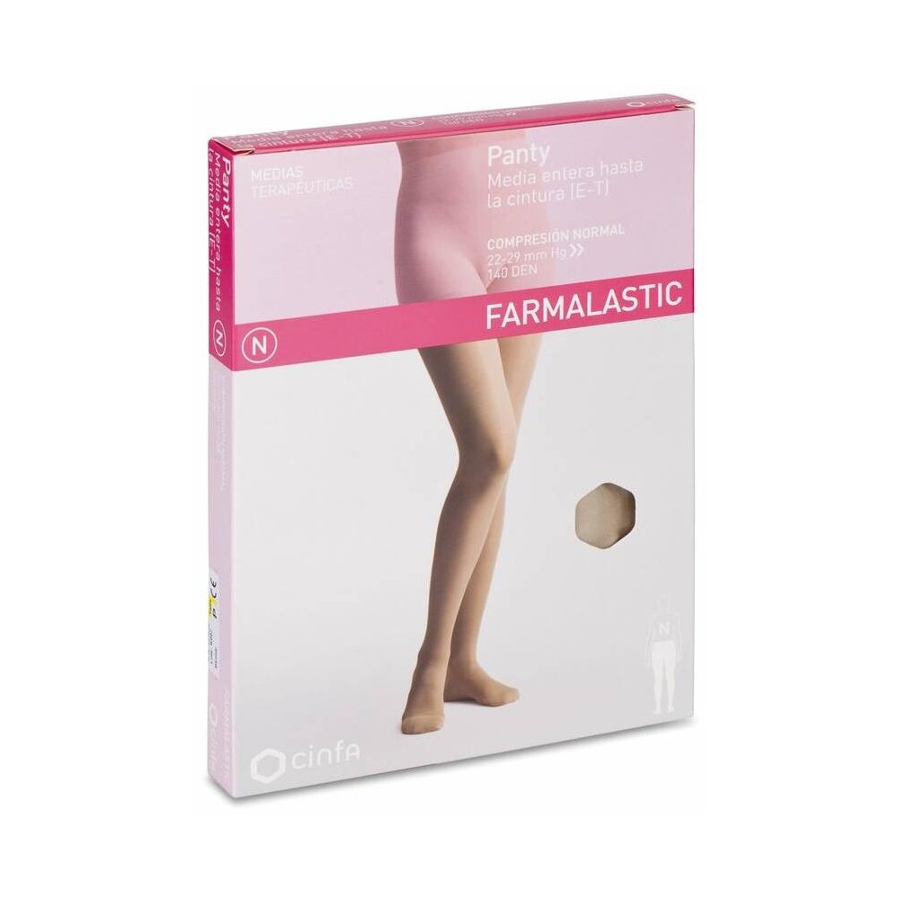 Farmalastic Panty-Media Hasta La Cintura (E-T) Compresión Normal T-Pequeña Beige