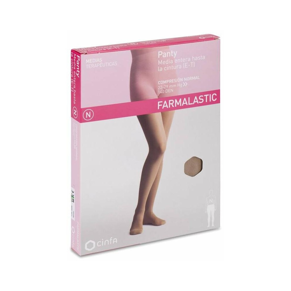 Farmalastic Panty-Media Hasta La Cintura (E-T) Compresión Normal T-Mediana Beige