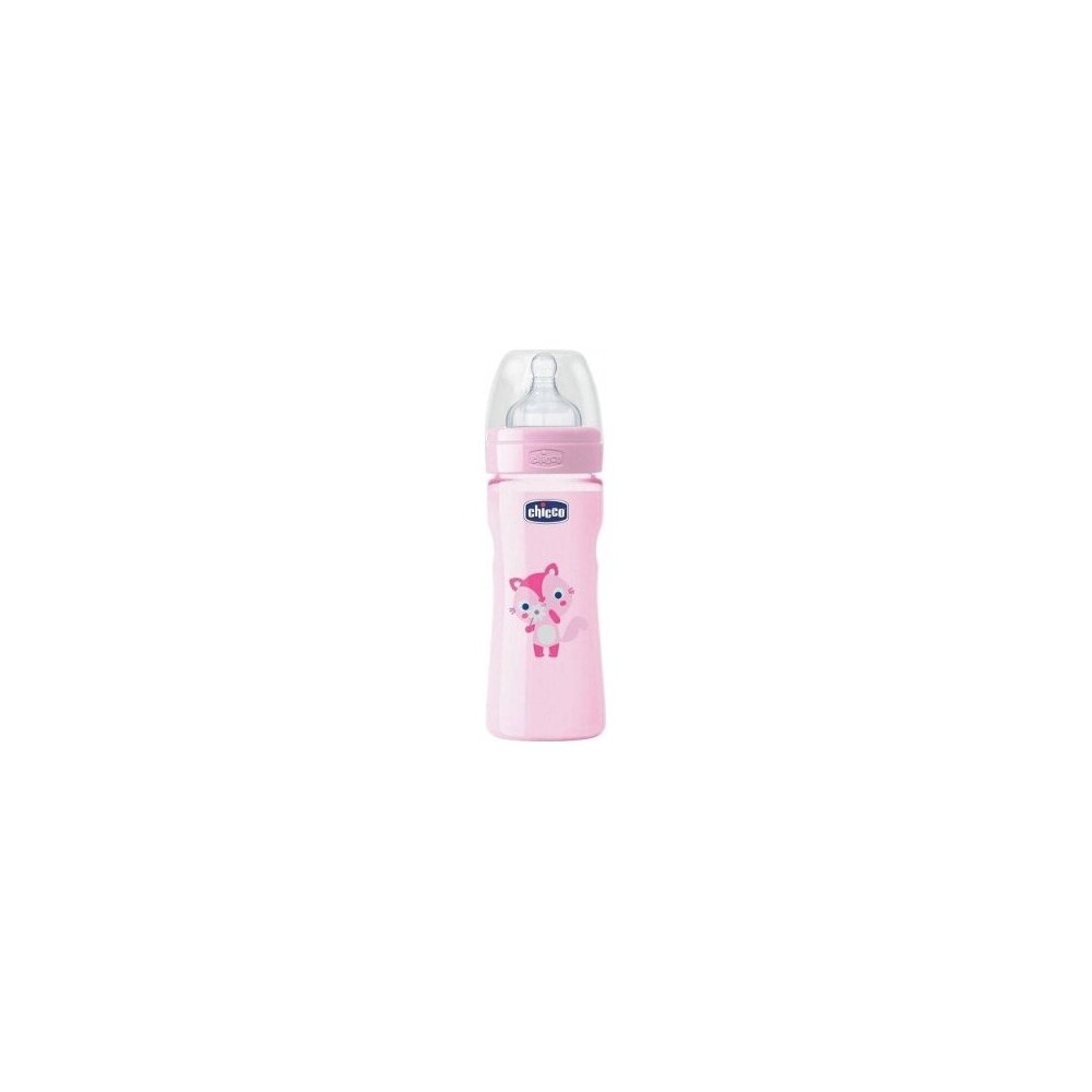 Chicco Biberón Wp Pp Rosa Silicona Flujo Normal 150Ml