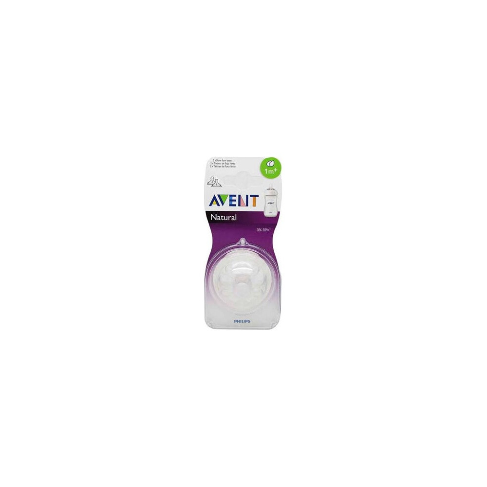 Avent Tetina Natural Flujo Recién Nacido 2Uds