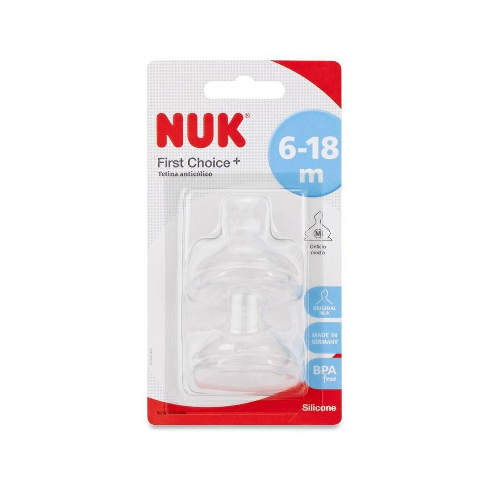 Nuk Fc Tetina Silicona Talla M 6-18 M, 2 Uds