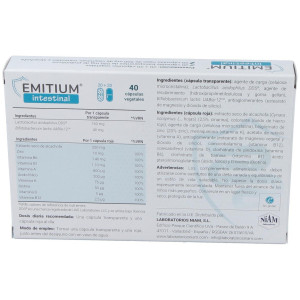 Emitium Intestinal 20+20 Caps Vegetales