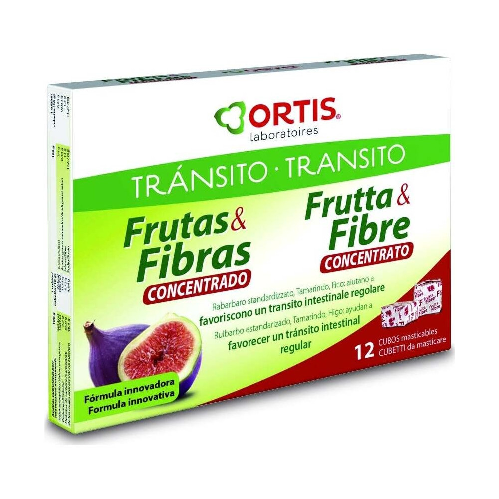 Ortis Fruta Y Fibra Concentrado 12 Cubos