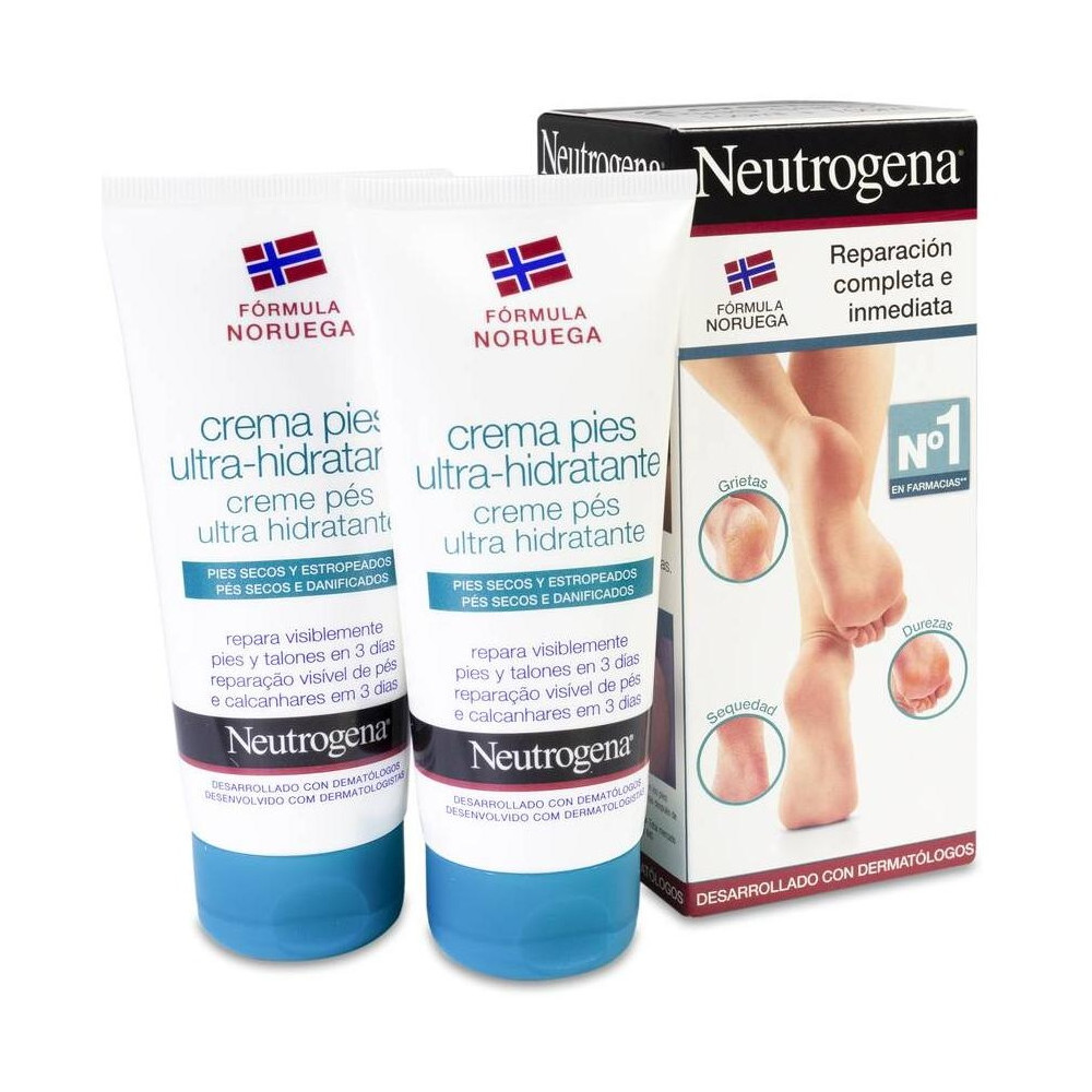 Duplo Neutrogena Crema De Pies Ultra Hidratante, 2 X 100 Ml