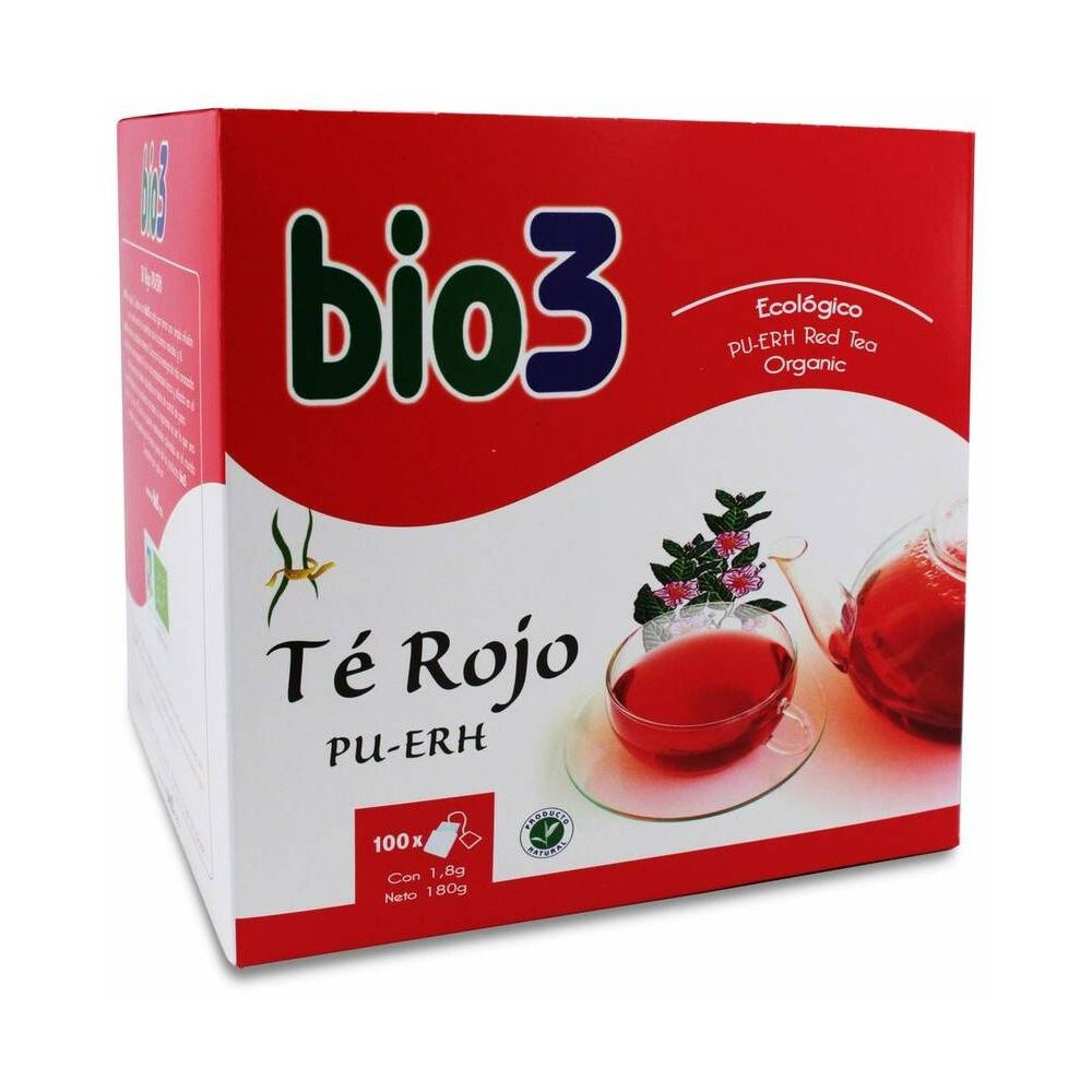 Bie3 Te Rojo Pu-Erh Ecológico 100 Bolsitas