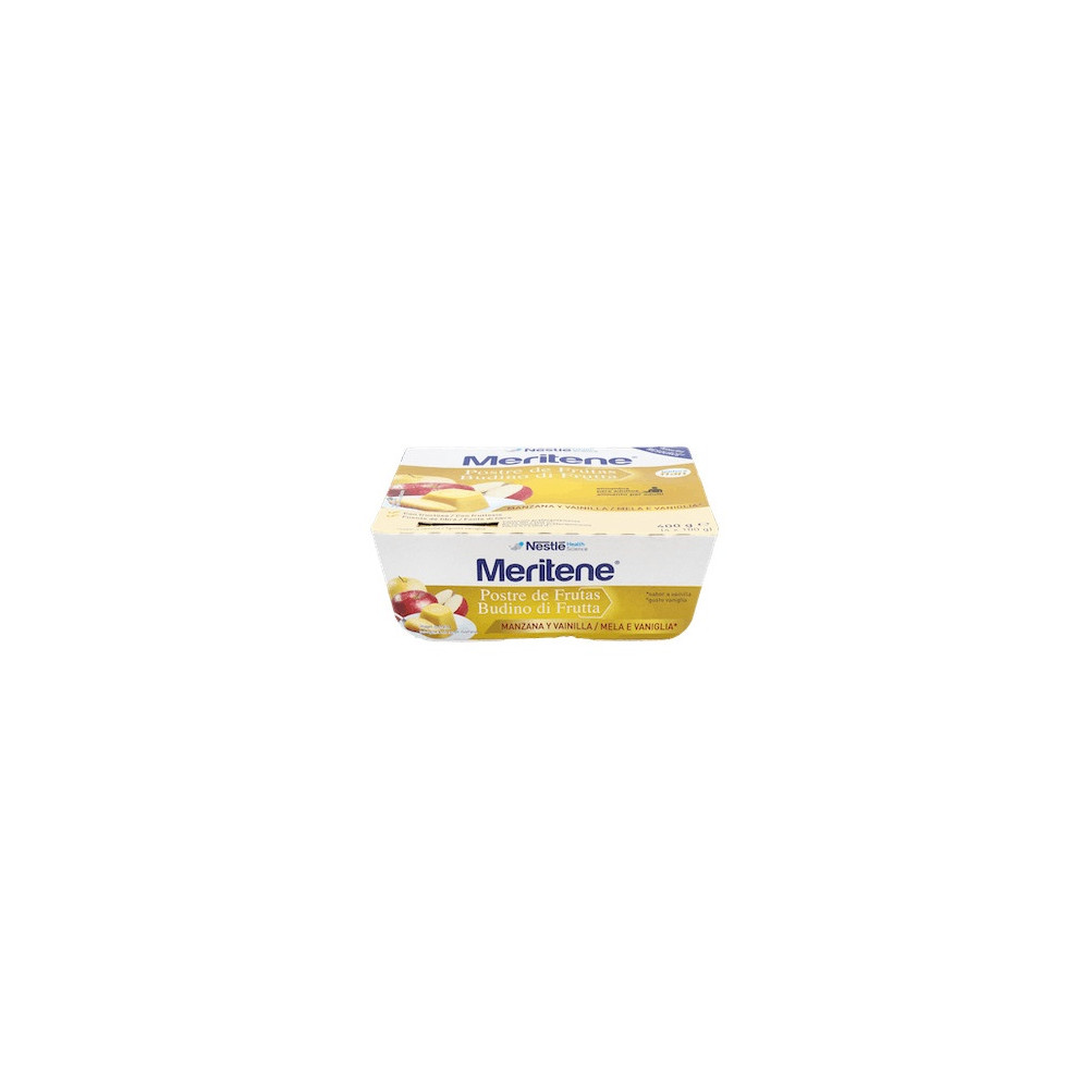 Meritene Postre Manzana-Vainilla 4X100 G