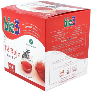 Bie3 Te Rojo Pu-Erh Ecológico 100 Bolsitas