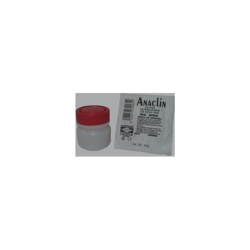 Anaclin Envase Recogida Heces Y Esputos 65 Ml