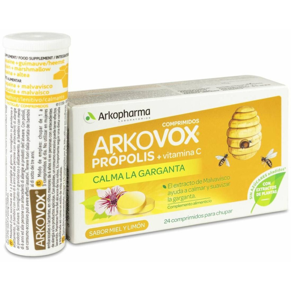 Arkopharma Arkovox Própolis + Vitamina C Sabor Miel Y Limón 24Comp