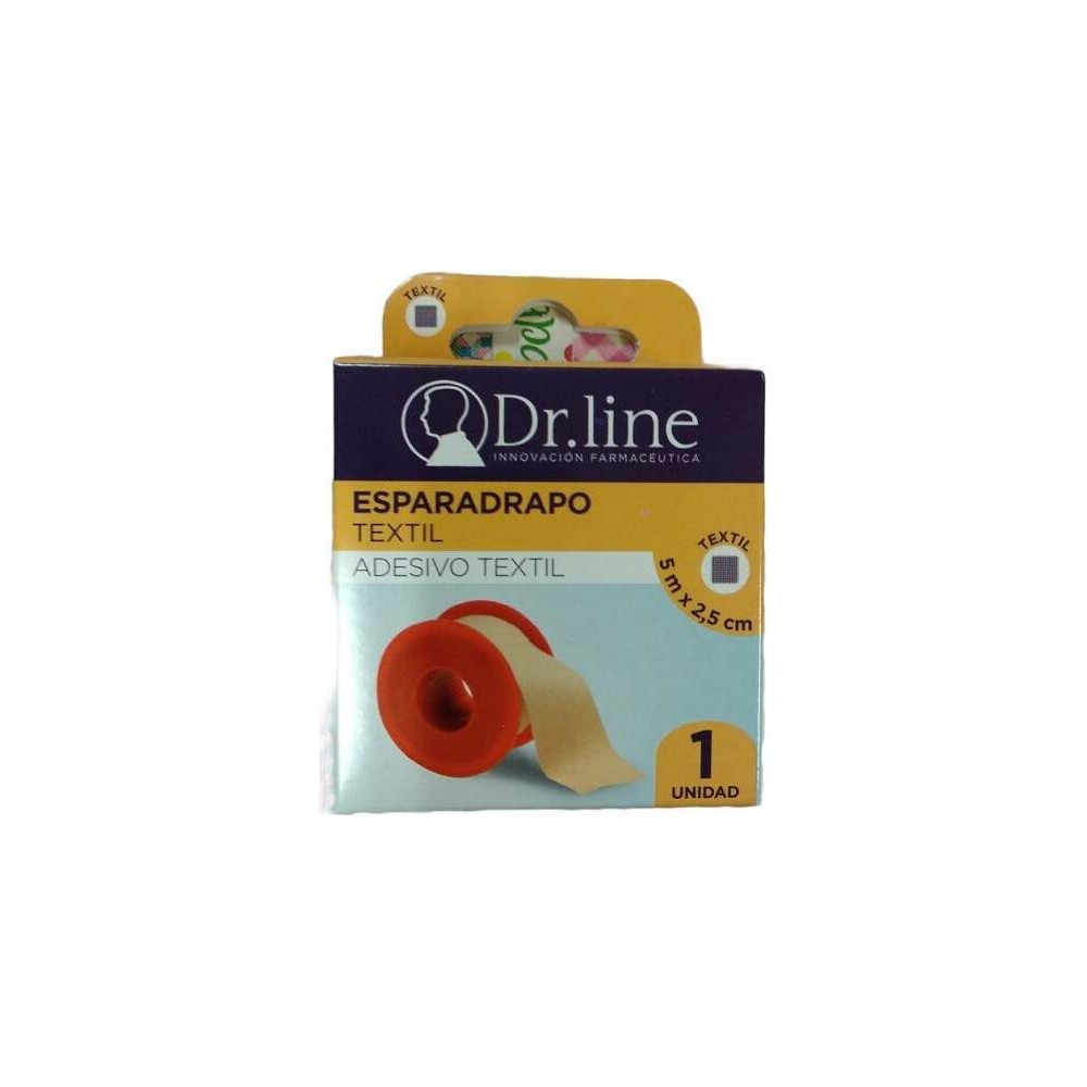 Esparadrapo Dr. Line Textil Blanco 5M X 2,5Cm